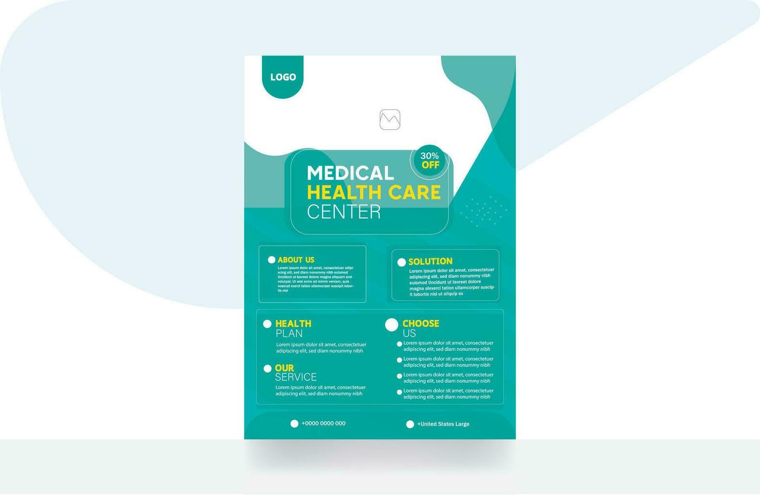 médico volantes cuidado de la salud corporativo volantes folleto diseño cuidado de la salud volantes bandera antecedentes modelo vector