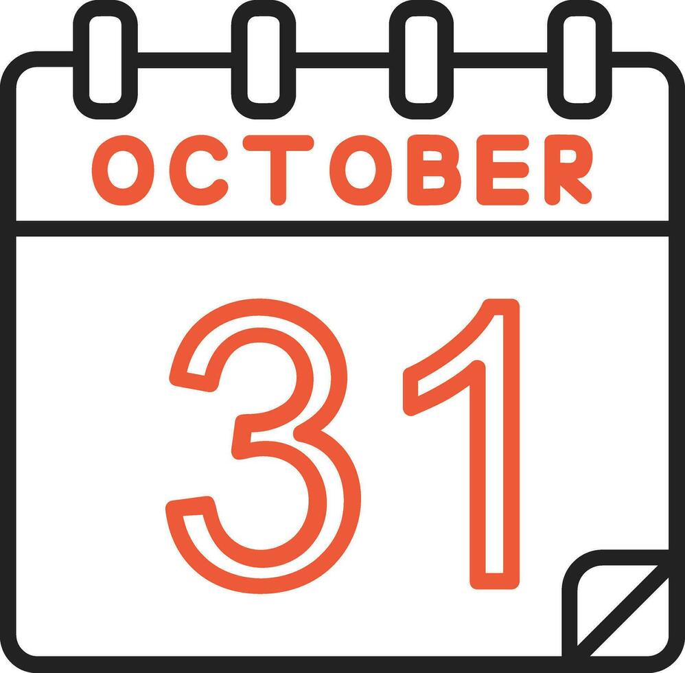 31 October Vector Icon