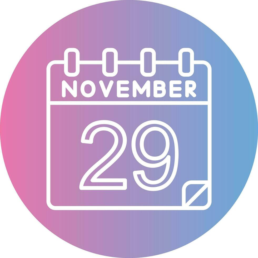 29 November Vector Icon