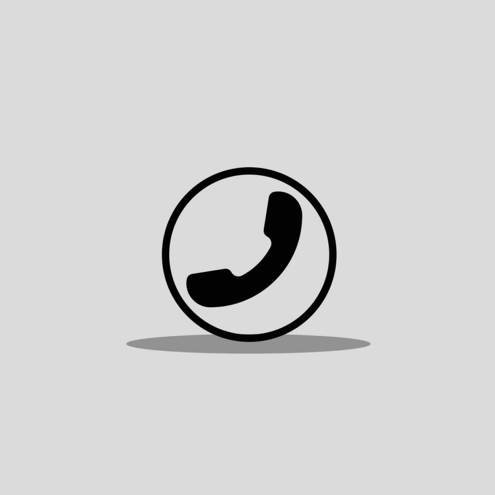 Telephone icon vector