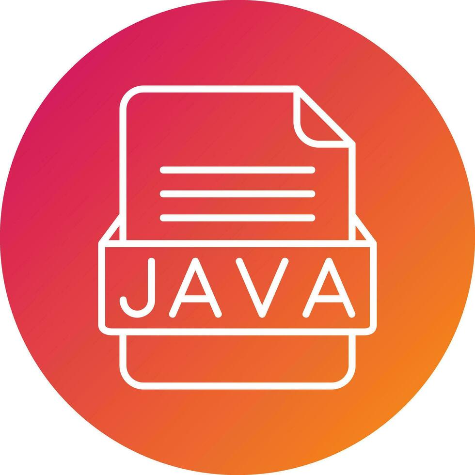 JAVA File Format Vector Icon