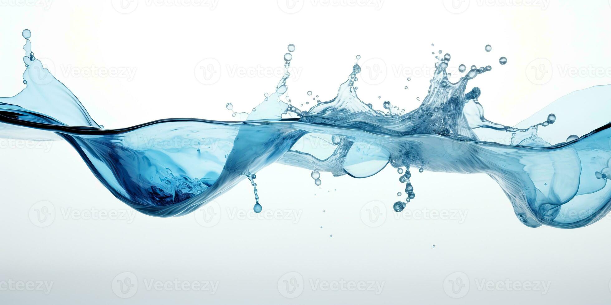 AI Generated. AI Generative. Fresh water splash drop bubble clean sea ocean photo