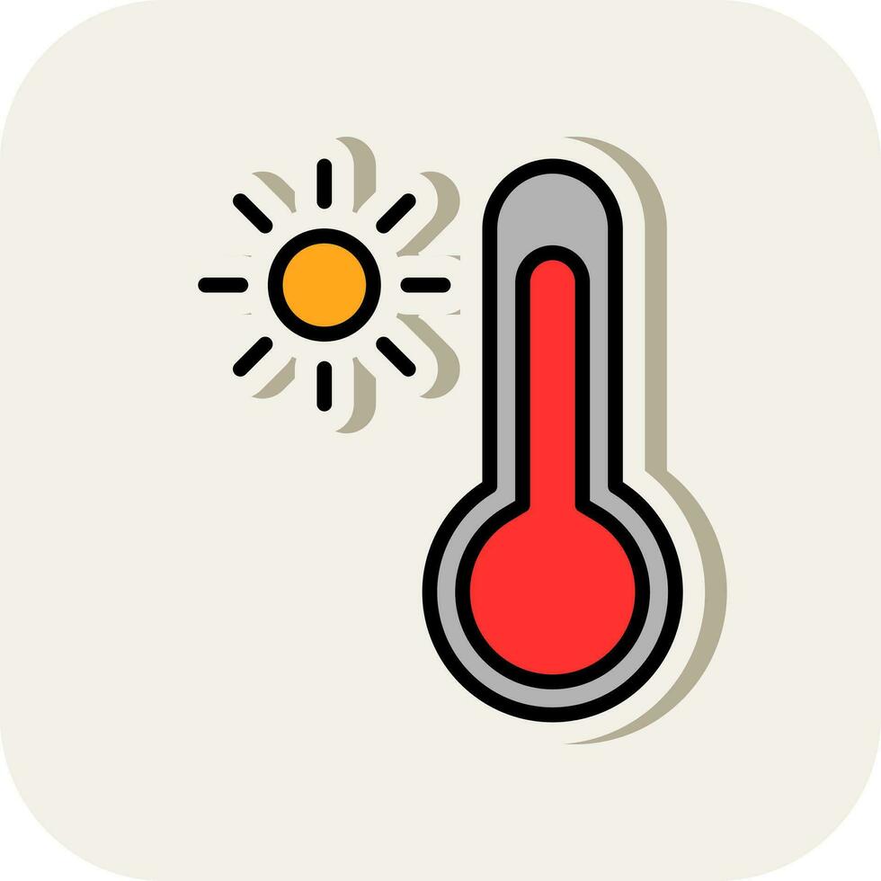 diseño de icono de vector de temperatura