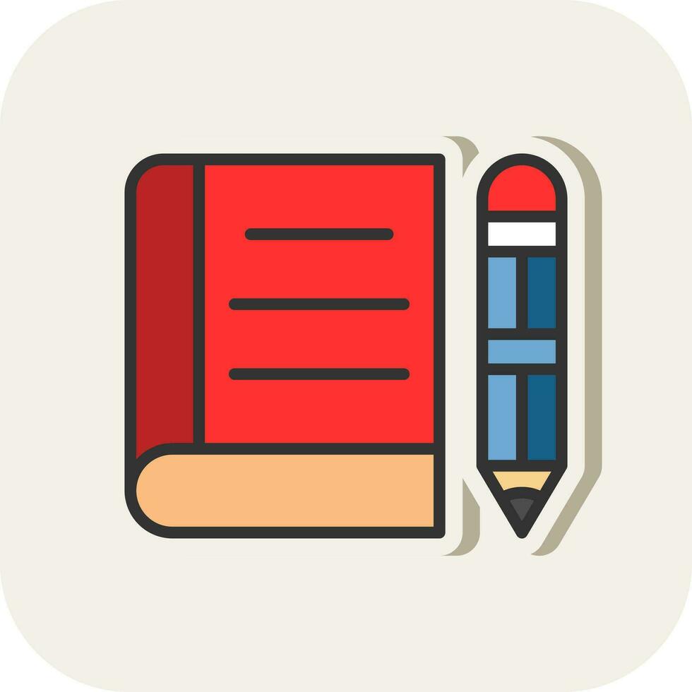 Notebook Vector Icon Design