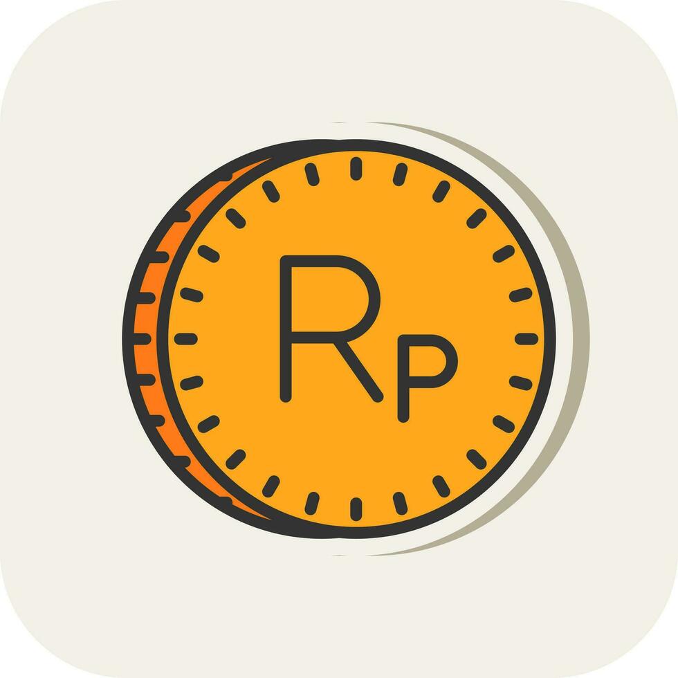 Indonesian Rupiah Vector Icon Design