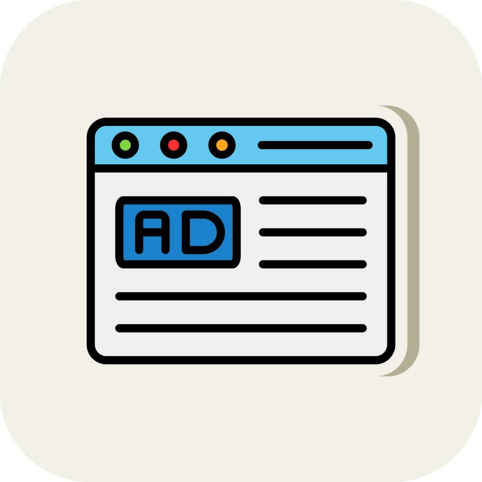 diseño de icono de vector de publicidad