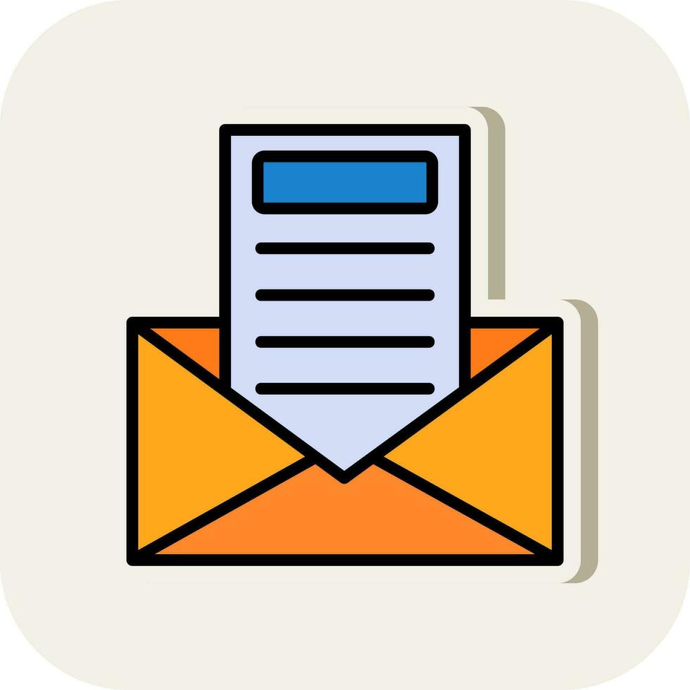 Newsletter Vector Icon Design