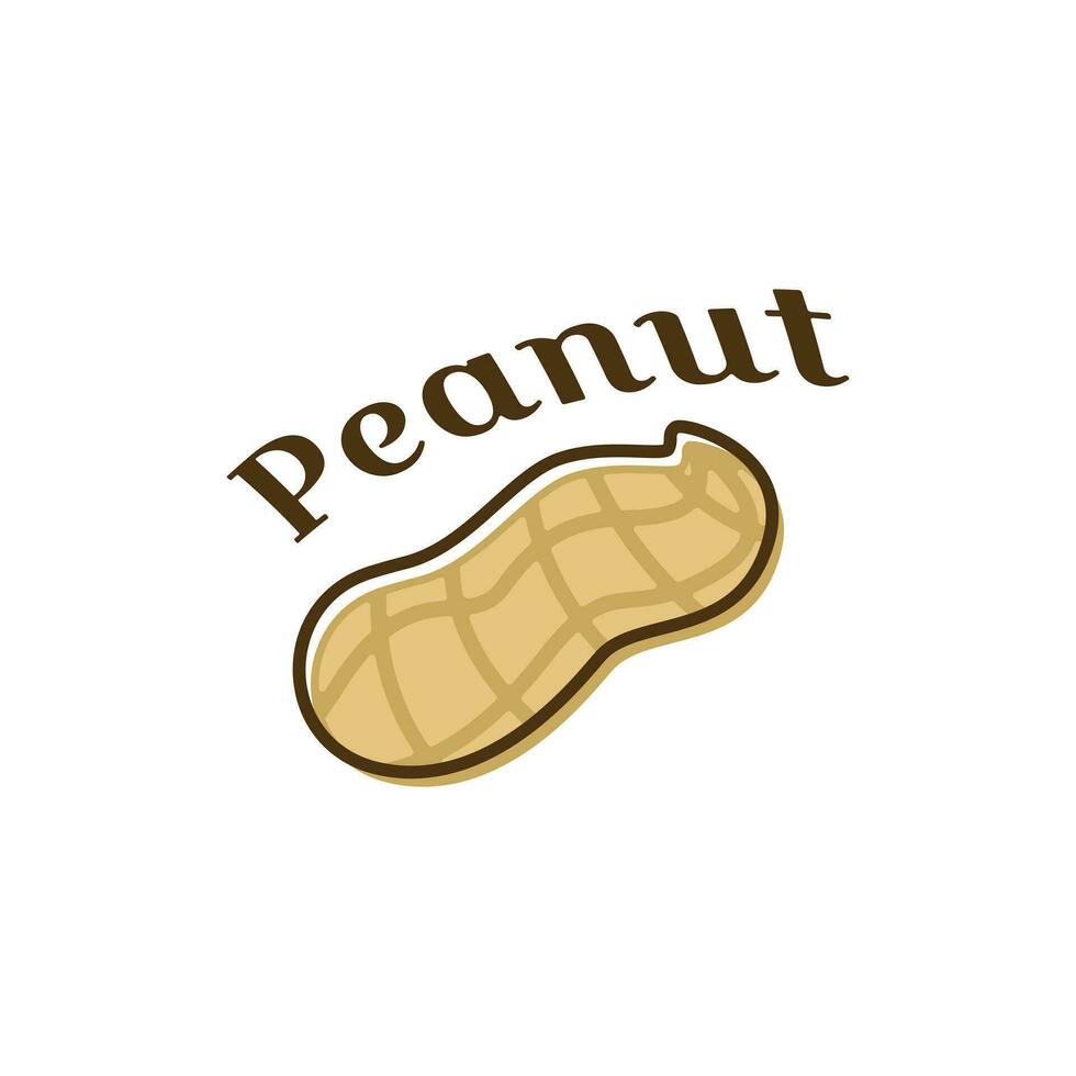 Peanut logo design concept idea vector