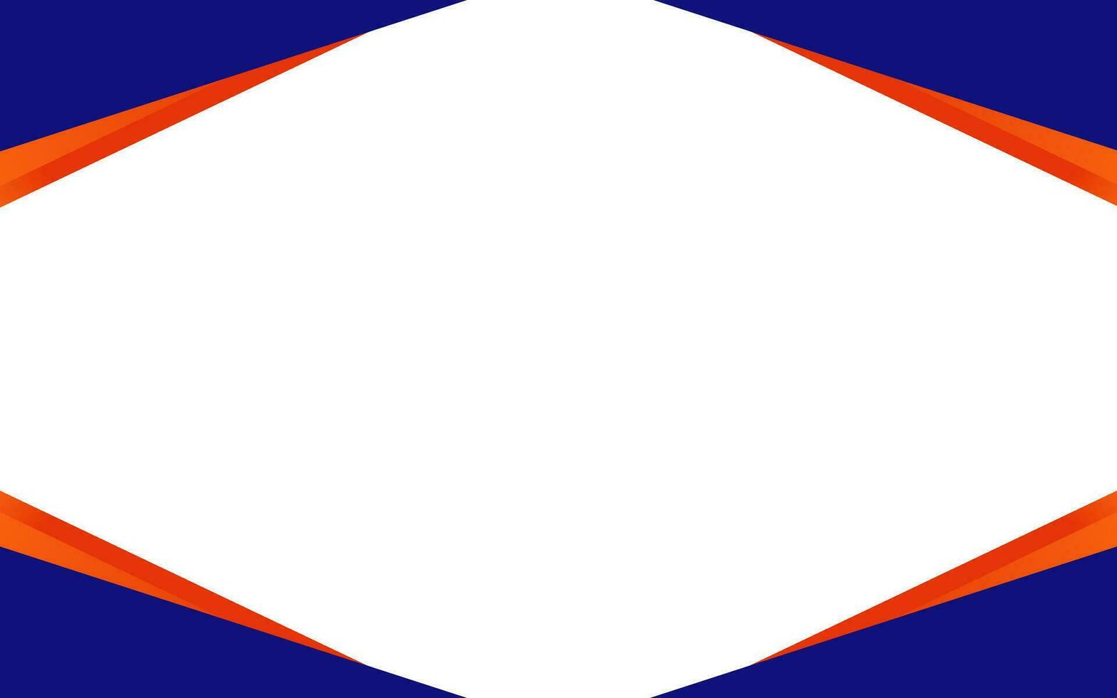 azul y naranja diagonal líneas marco aislado en blanco antecedentes. moderno negocio bandera antecedentes vector