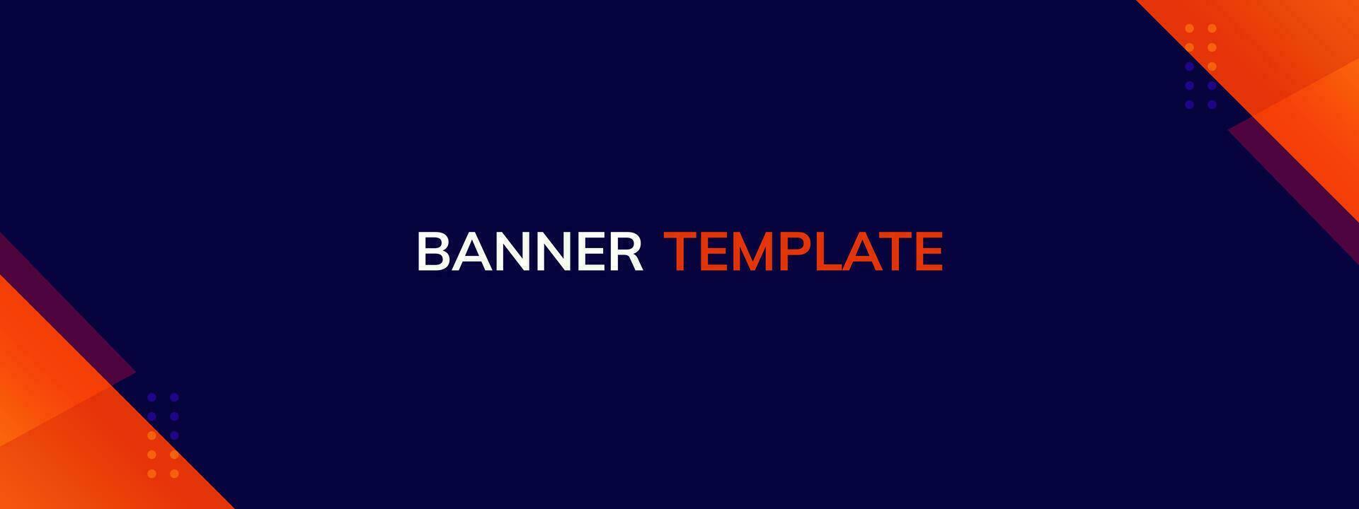 Modern banner template. Corporate banner design vector