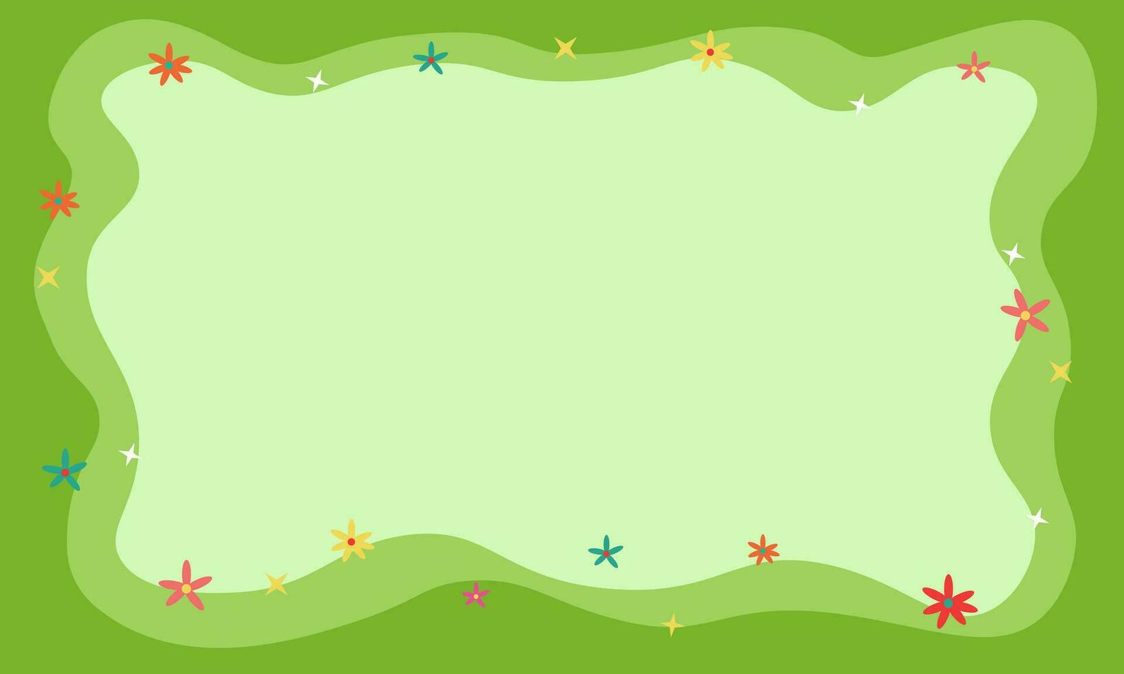 Carnival background in green color vector