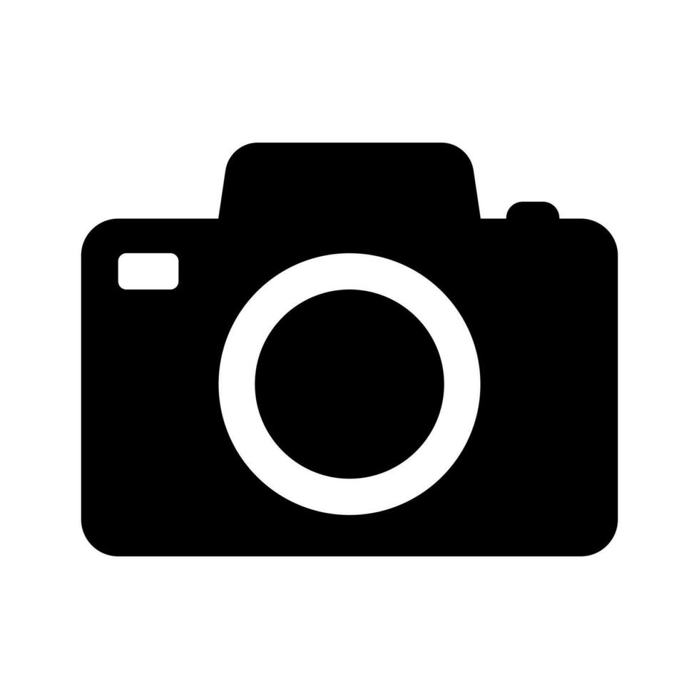 Photo camera vector icon isolated