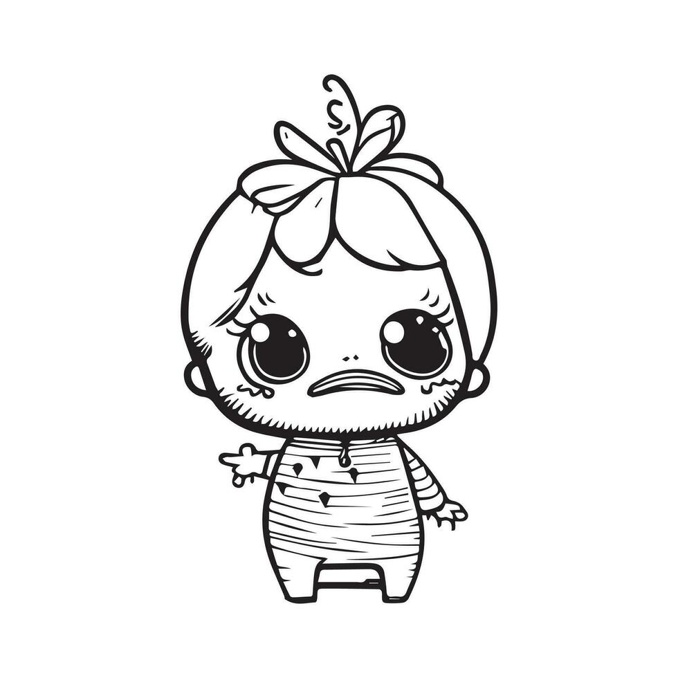 Vector Popular and Trending Cartoon Vector Line Art Collection. Expressive Illustrations, Playful Characters, Vibrant Design Elements, and Charming Backgrounds, Digital Social Media.