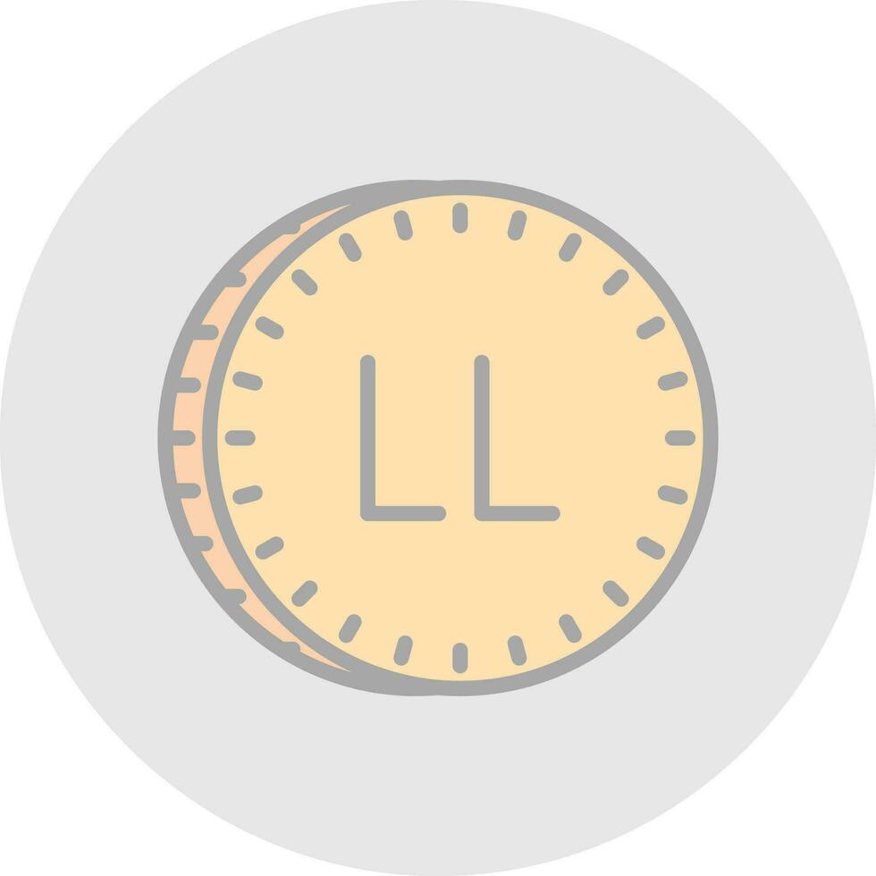 Lebanese pound Vector Icon Design