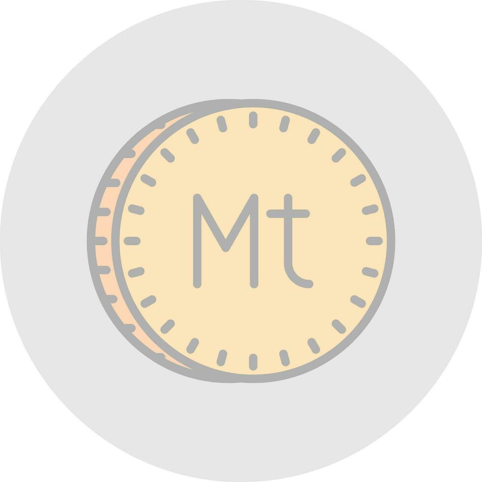 Metical Vector Icon Design