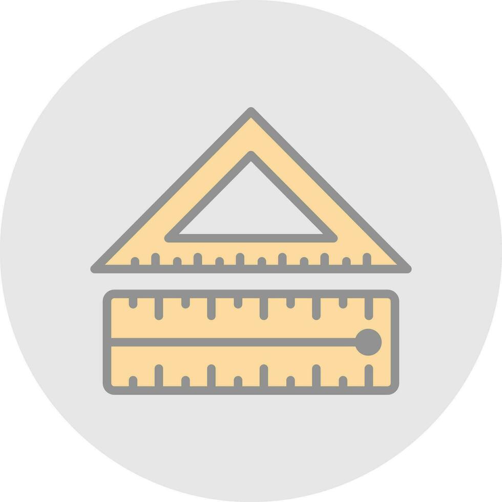 Protractor Vector Icon Design