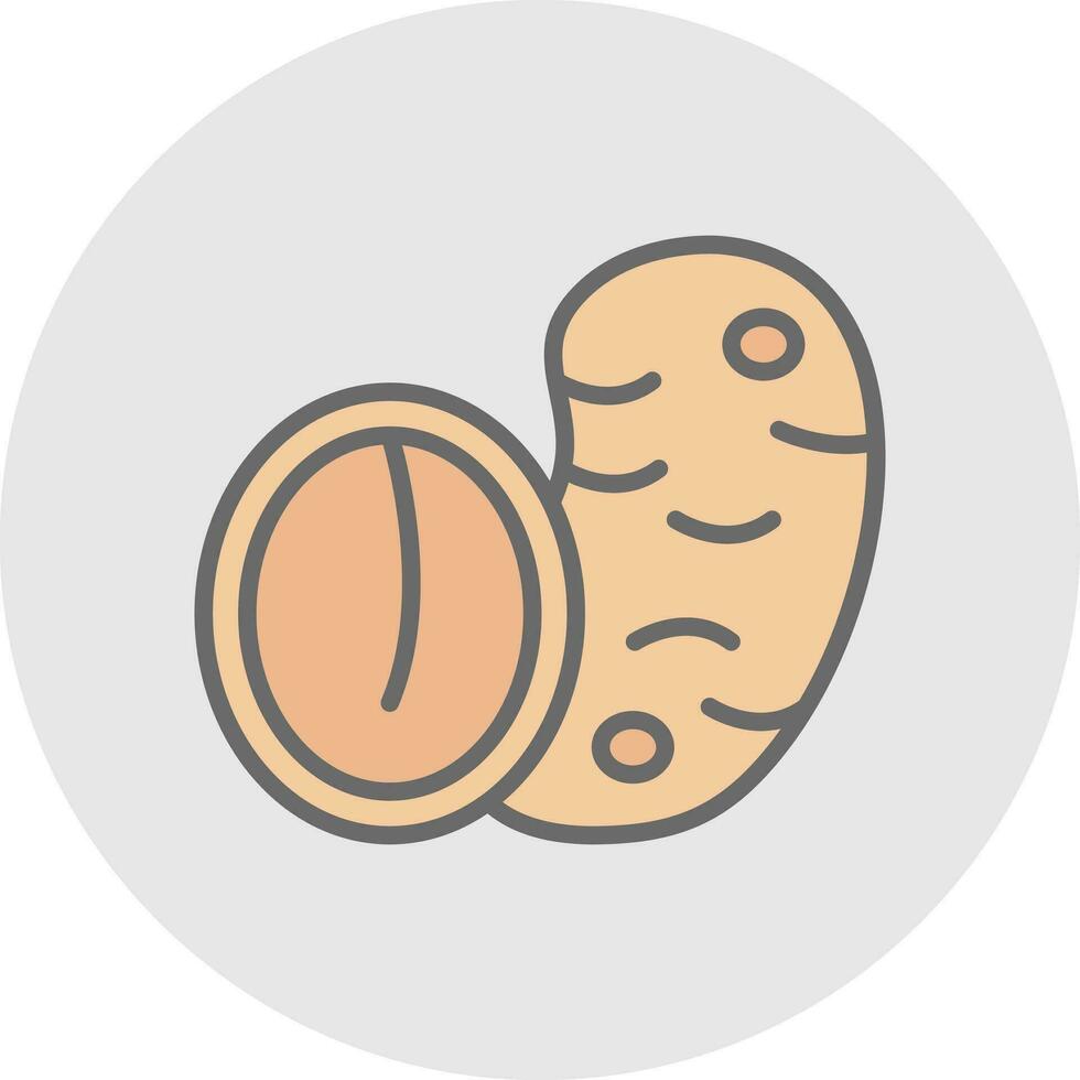 Potato Vector Icon Design