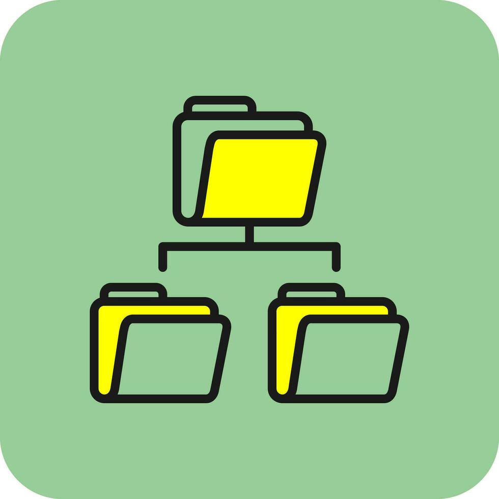 Folder Sharing Vector Icon Design