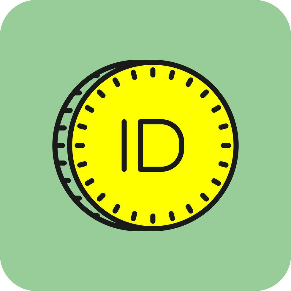 iraquí dinar vector icono diseño