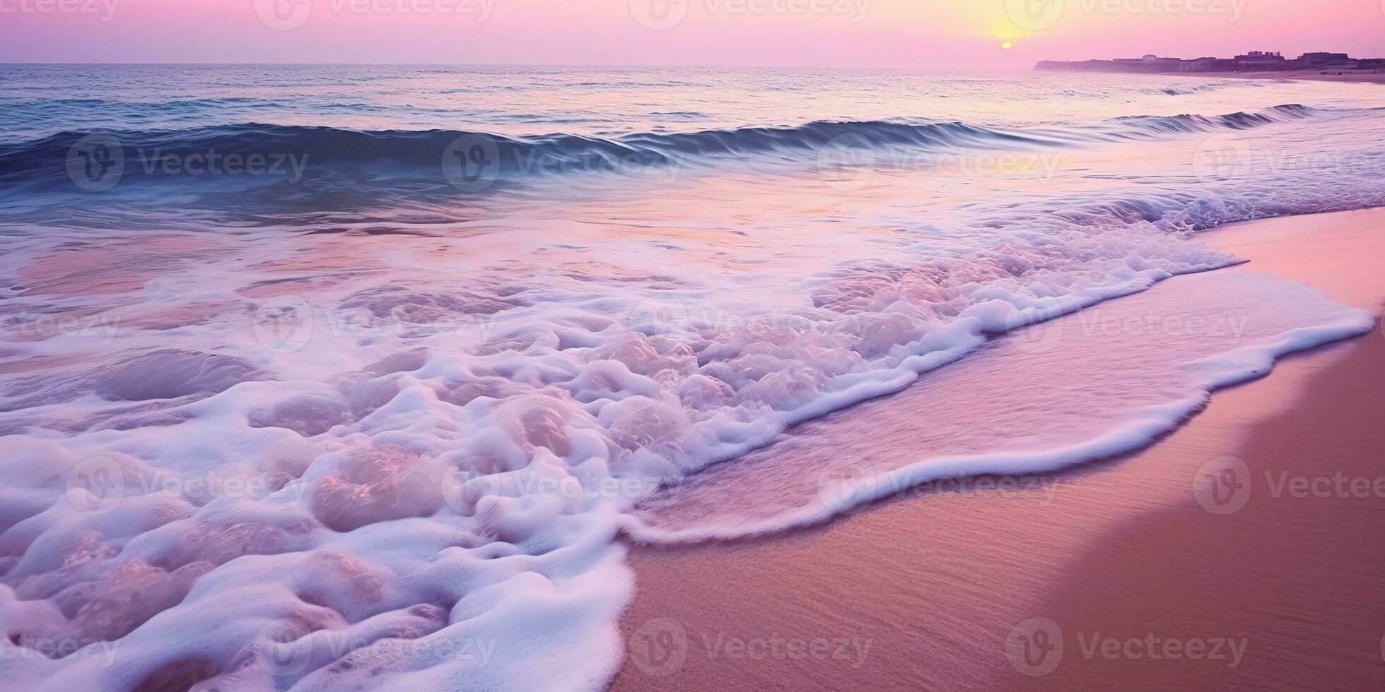AI Generated. AI Generative. Paradise exotic tropical vacation sea ocean water waves coast beach island surface background. Graphic Art photo