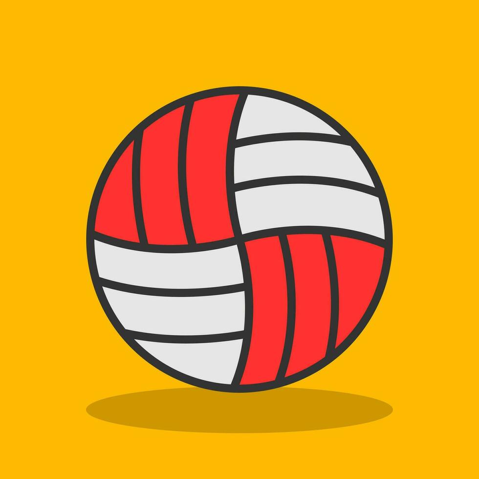 diseño de icono de vector de voleibol