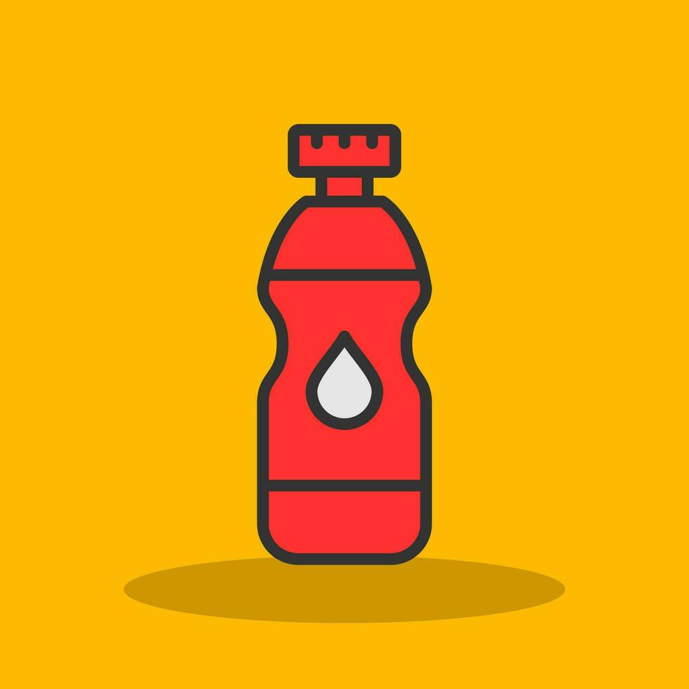 Water Bottle Vector Icon Design