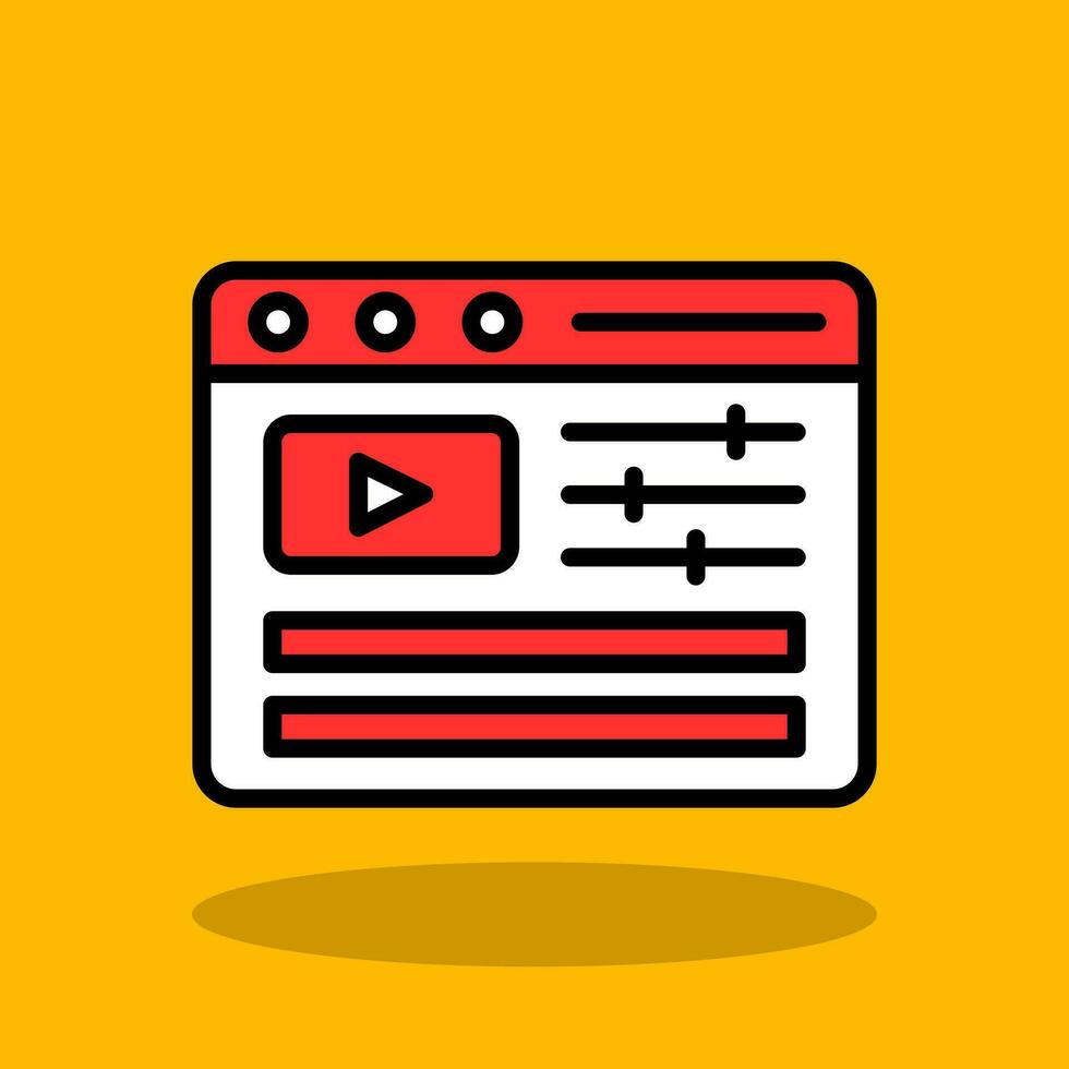 Video Editing Vector Icon Design