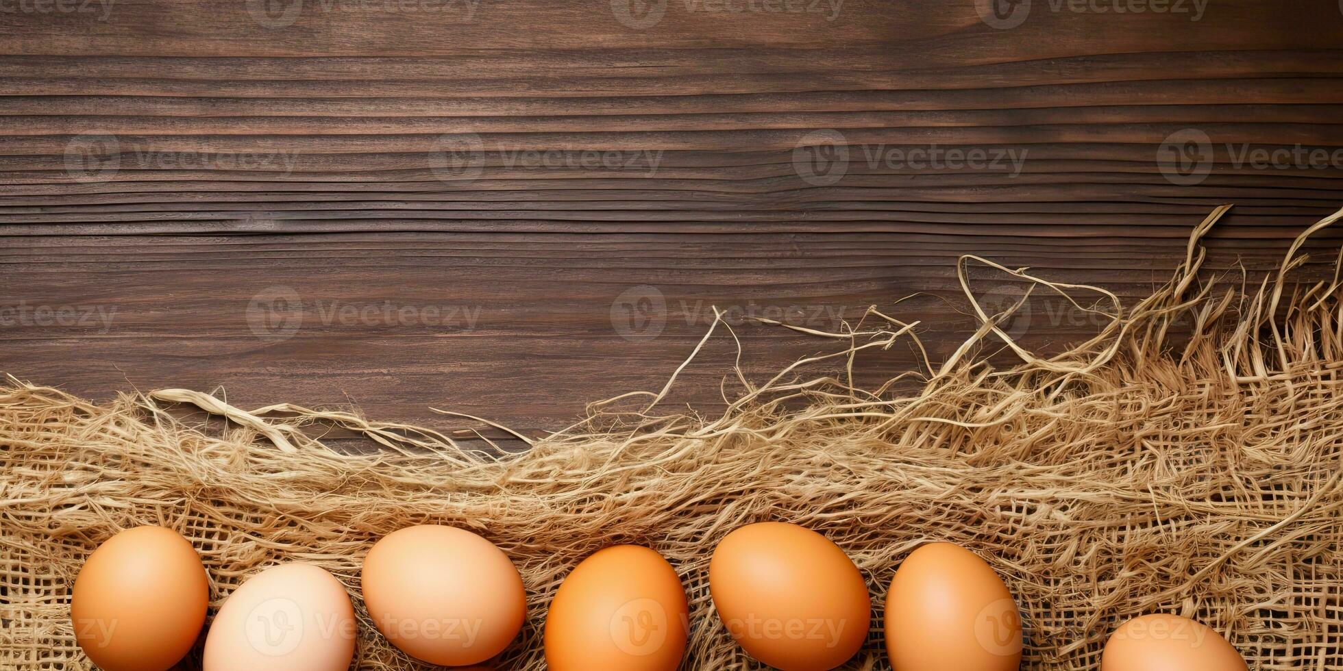 AI Generated. AI Generative. Eco organic chicken hen eggs template background mock up. Graphic Art photo