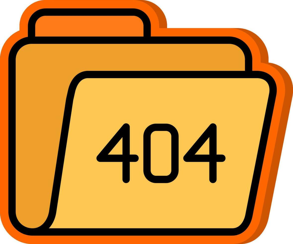 404 Error Vector Icon Design