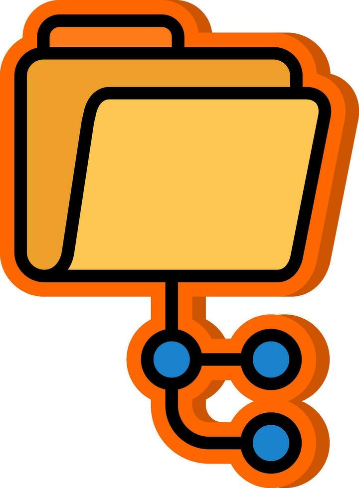 diseño de icono de vector de carpeta