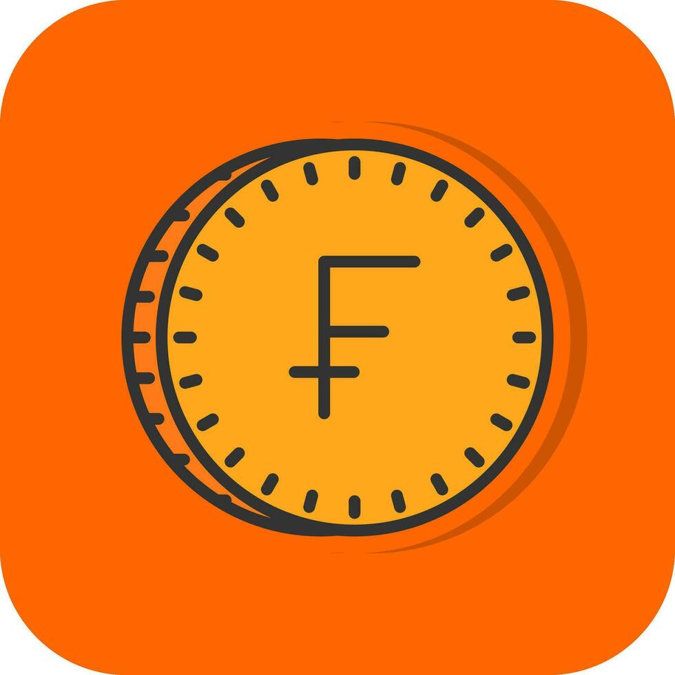 Swiss Franc Vector Icon Design