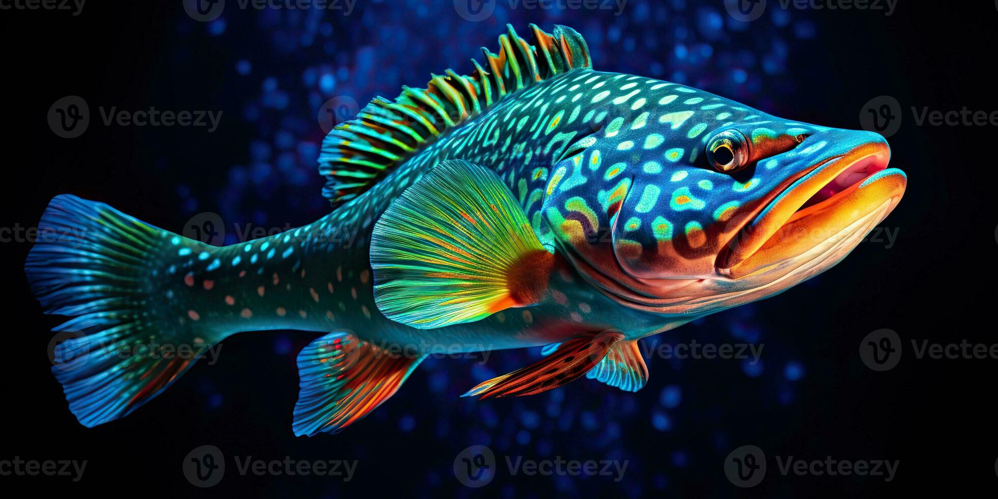 AI Generated. AI Generative. Realistic photo illustration of atlantic cod fish. Fishing underwater wild nautical world. Graphic Art