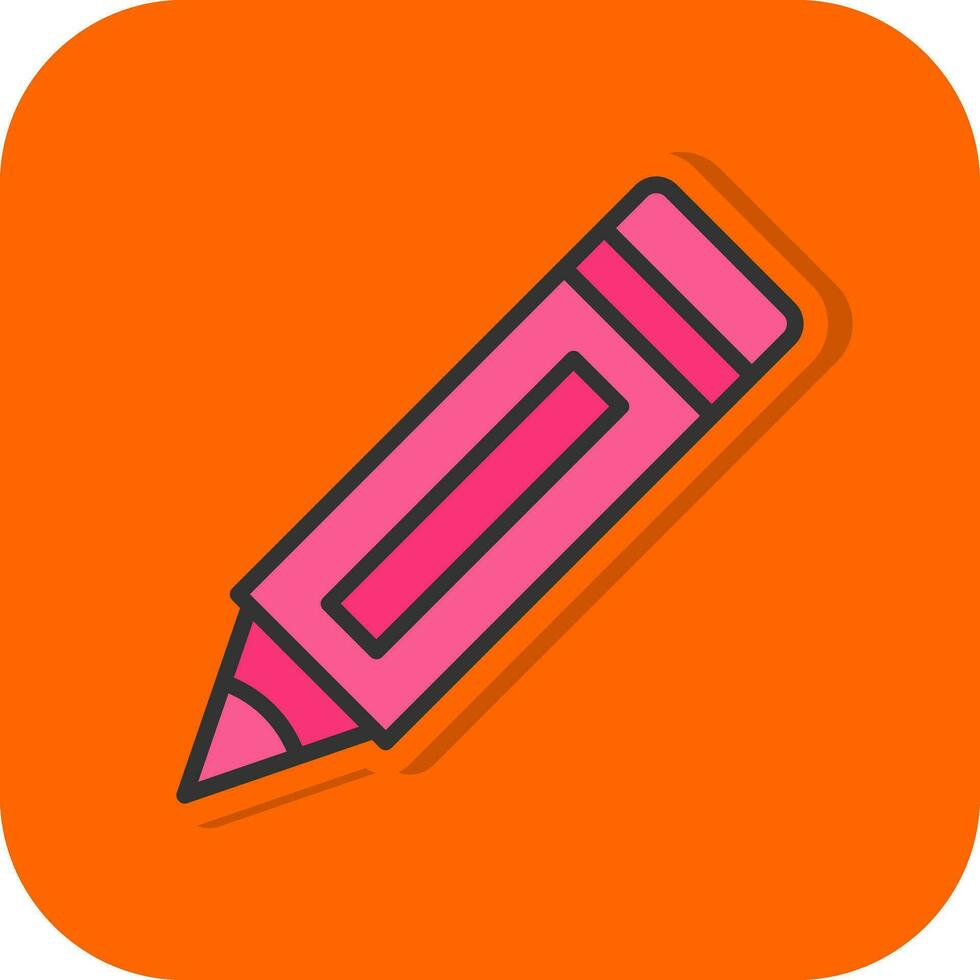 Crayon Vector Icon Design