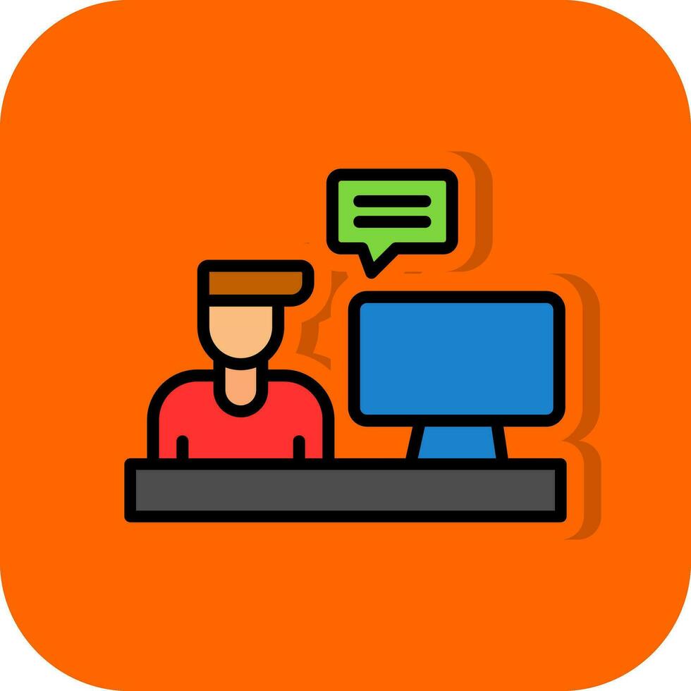 Blogger Vector Icon Design