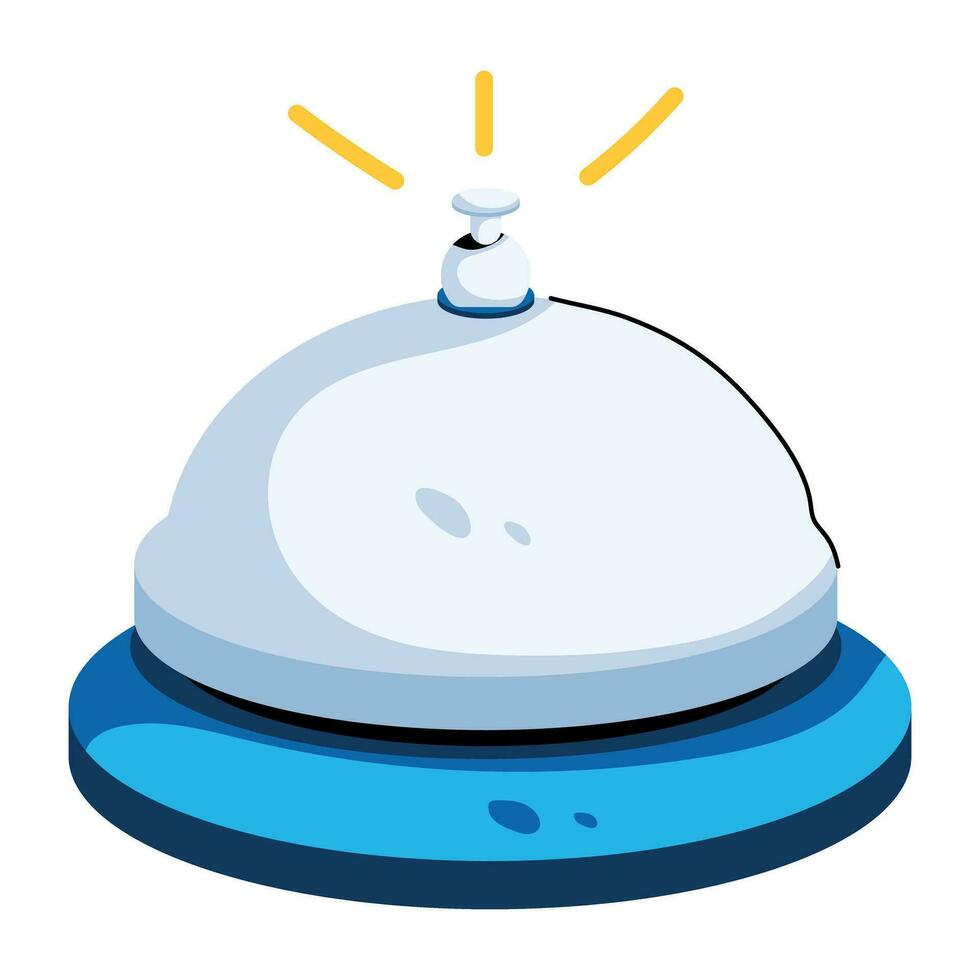 Trendy Service Bell vector