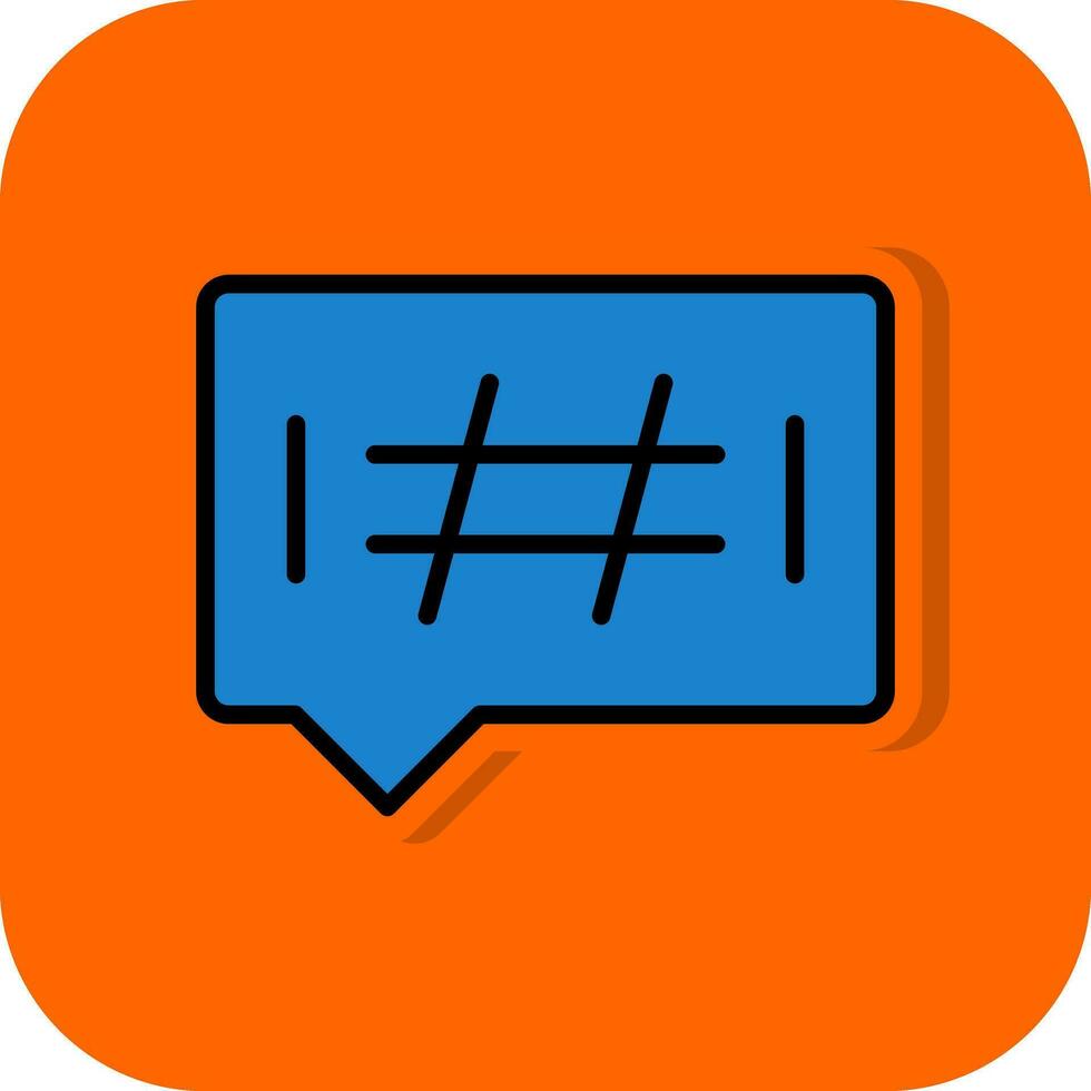 diseño de icono de vector de hashtags