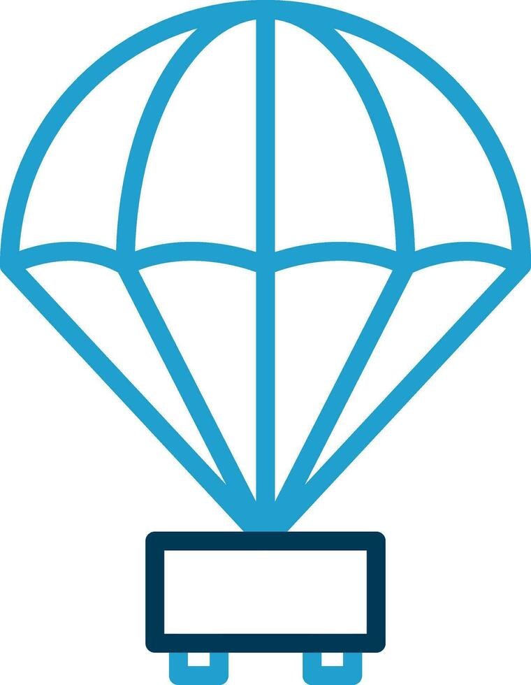 Parachute Vector Icon Design
