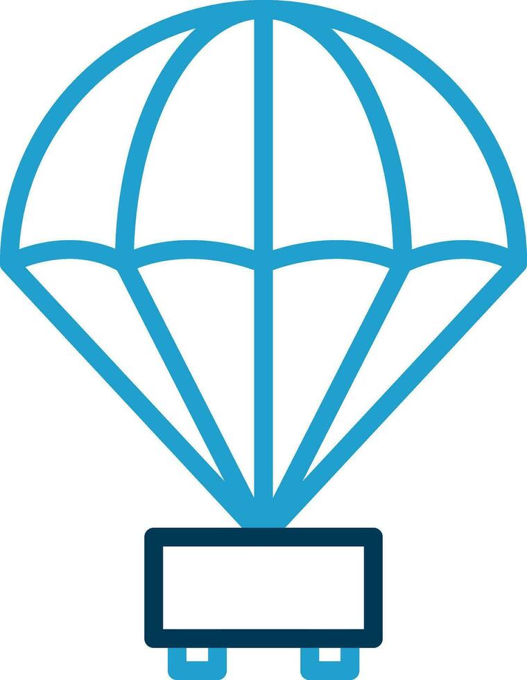 Parachute Vector Icon Design