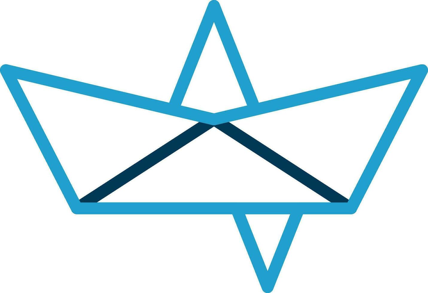 Paper Boat Vector Icon Design