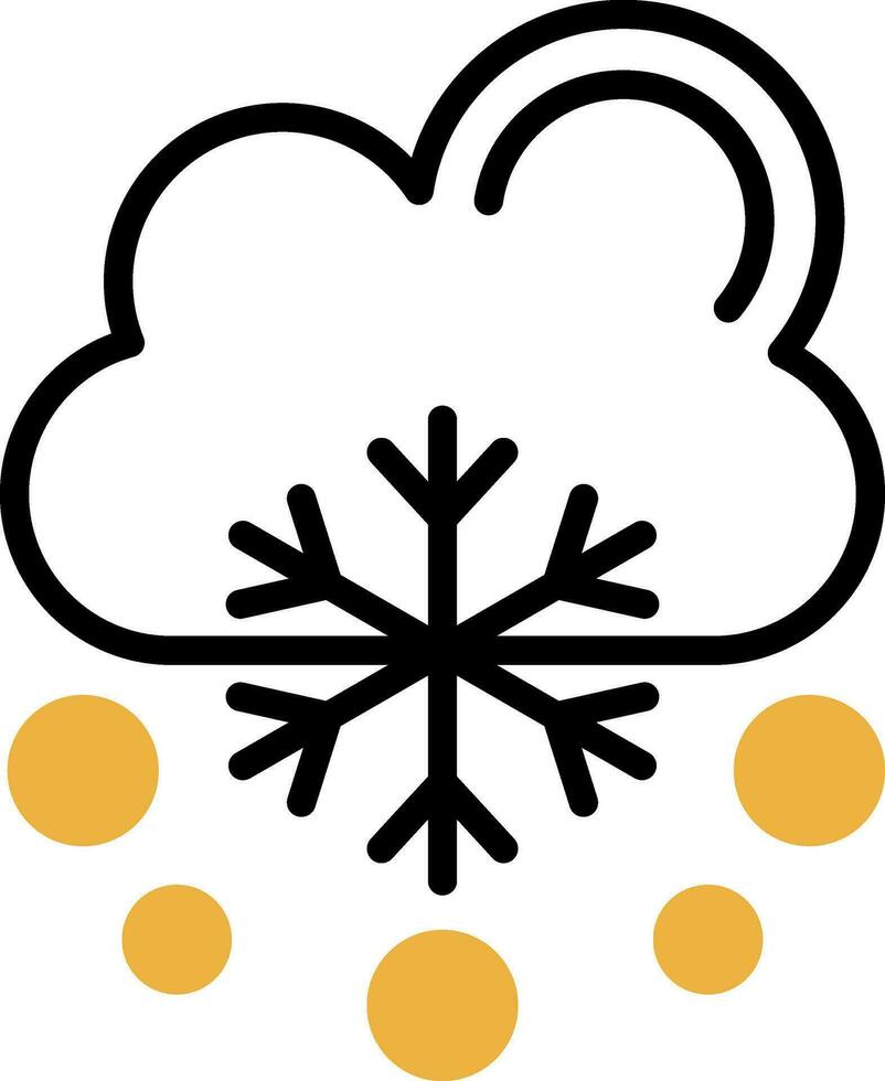 Snowfalling Vector Icon Design