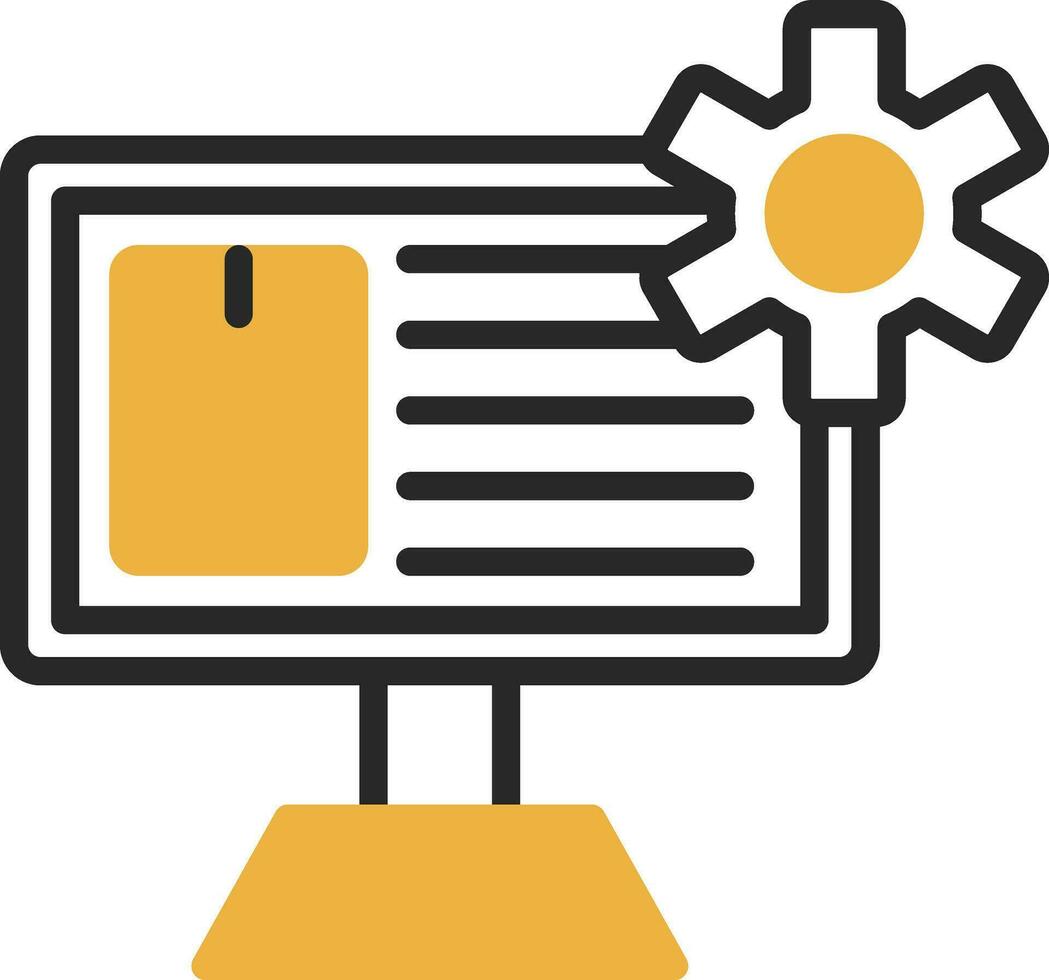 Content Management System Vector Icon Design