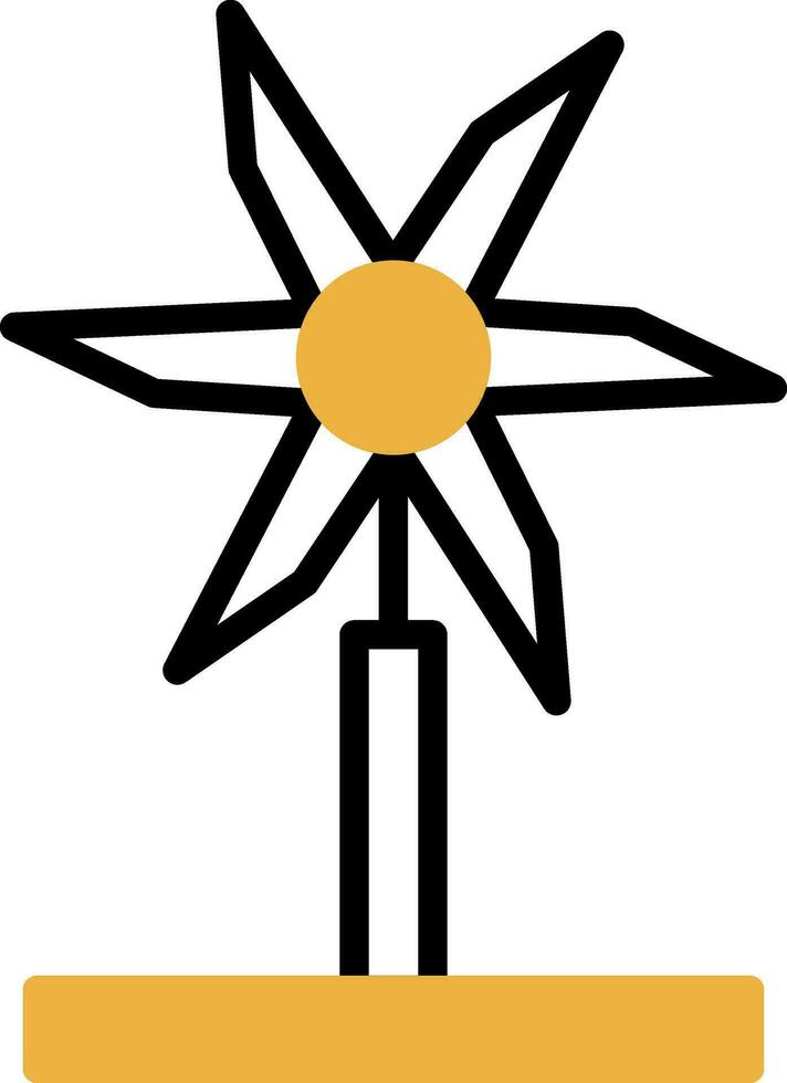 Wind Turbine Vector Icon Design