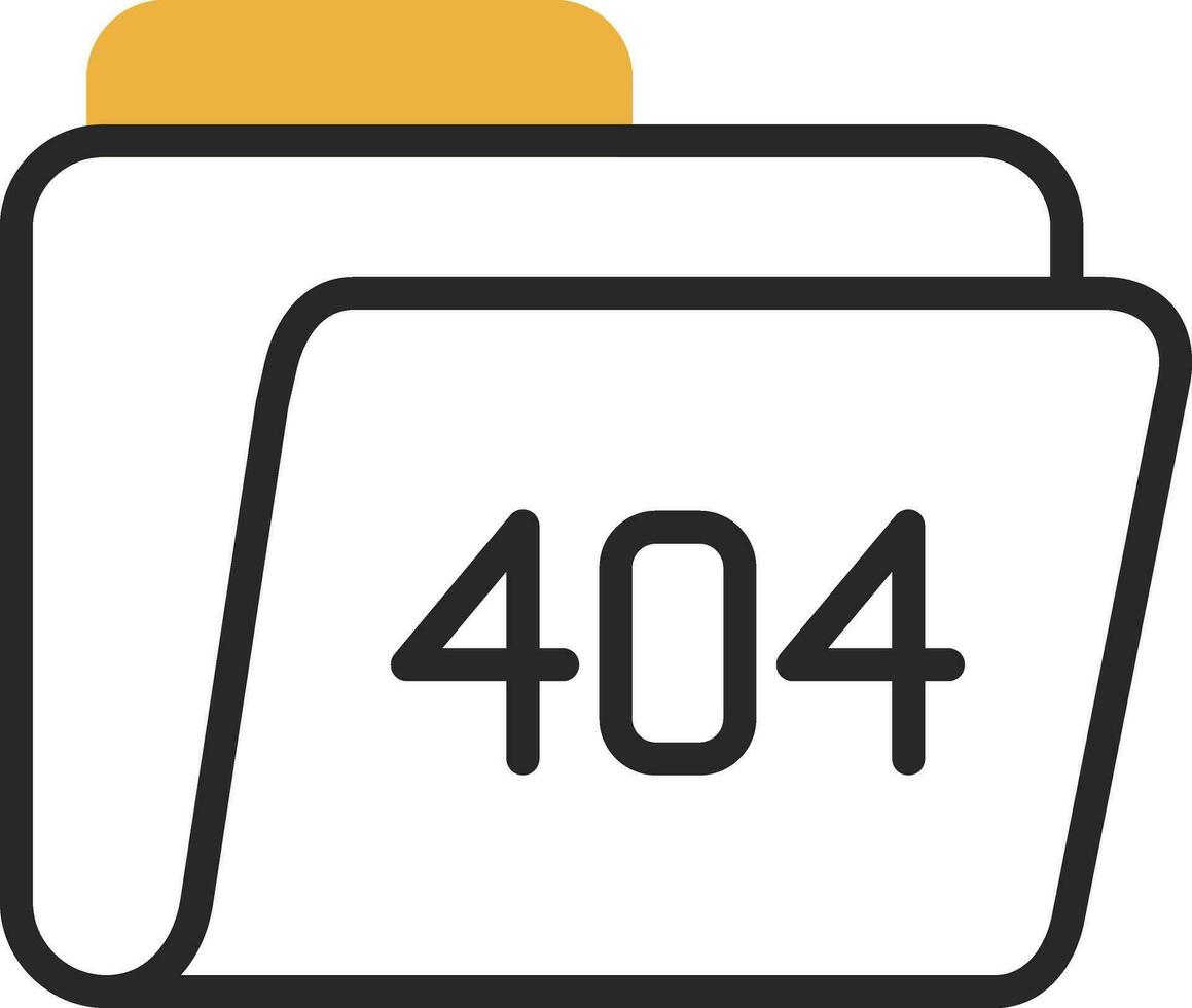 Diseño de icono de vector de error 404