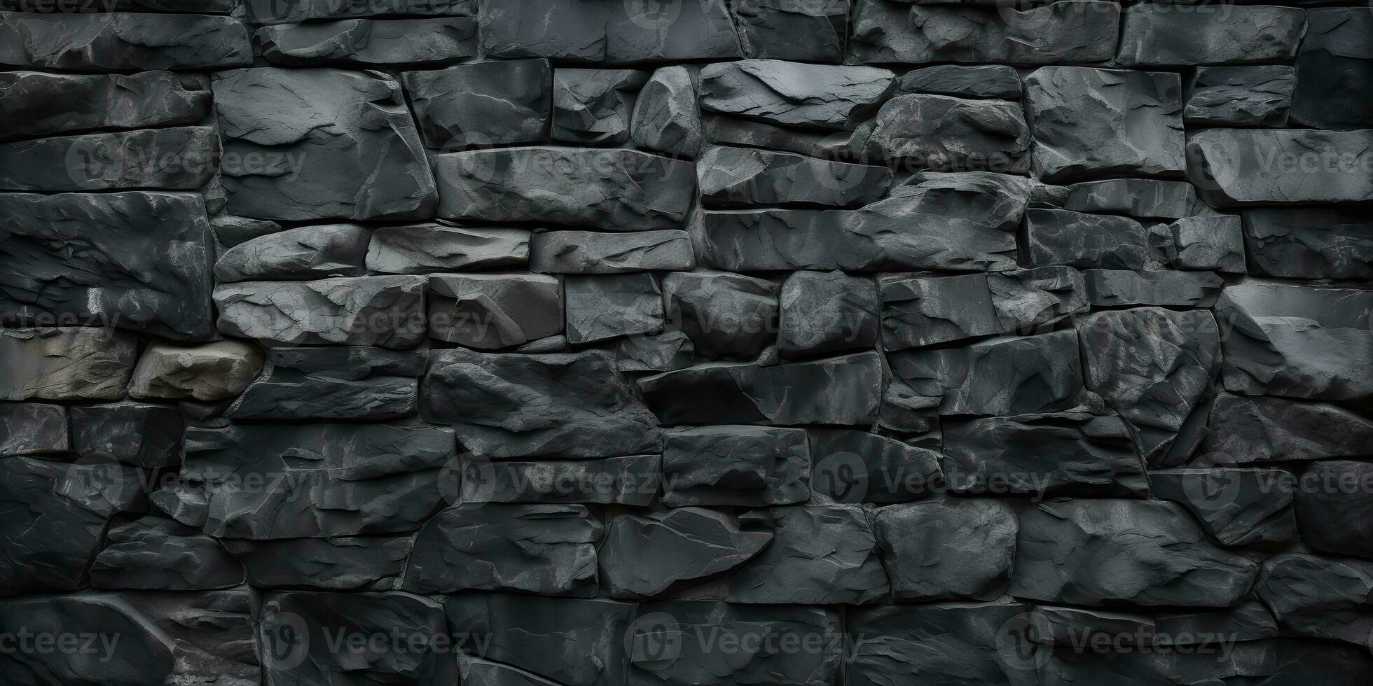 ai generado. ai generativo. negro gris brock rock mármol Roca pared decoración antecedentes. gráfico Arte foto