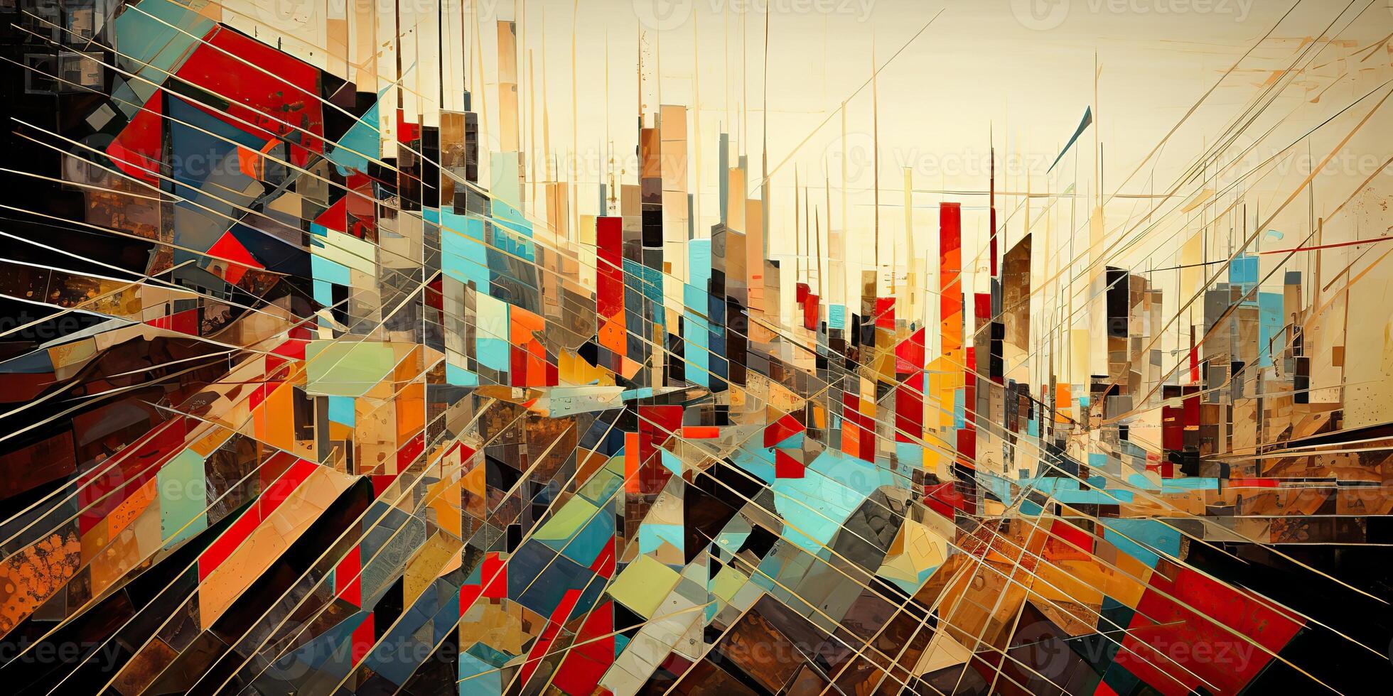 AI Generated. AI Generative. Abstract expressionism illustration