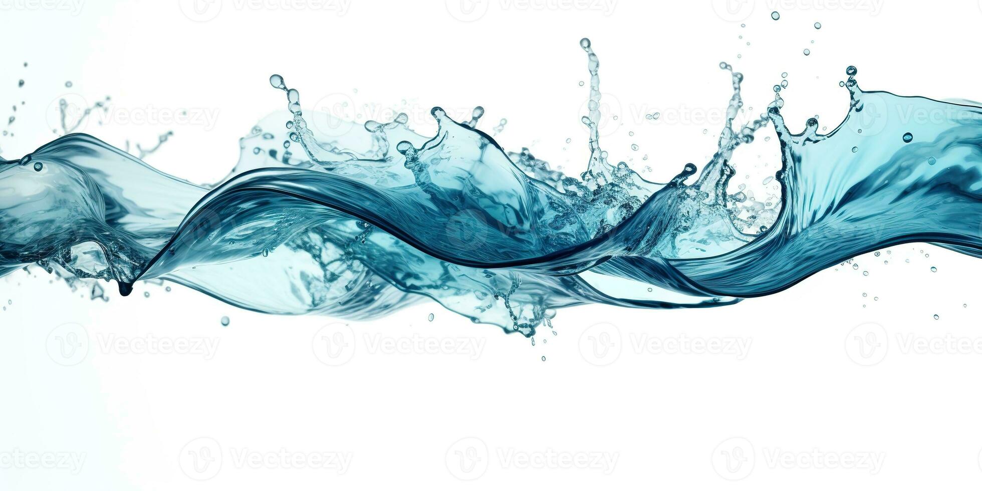 AI Generated. AI Generative. Fresh water splash drop bubble clean sea ocean photo