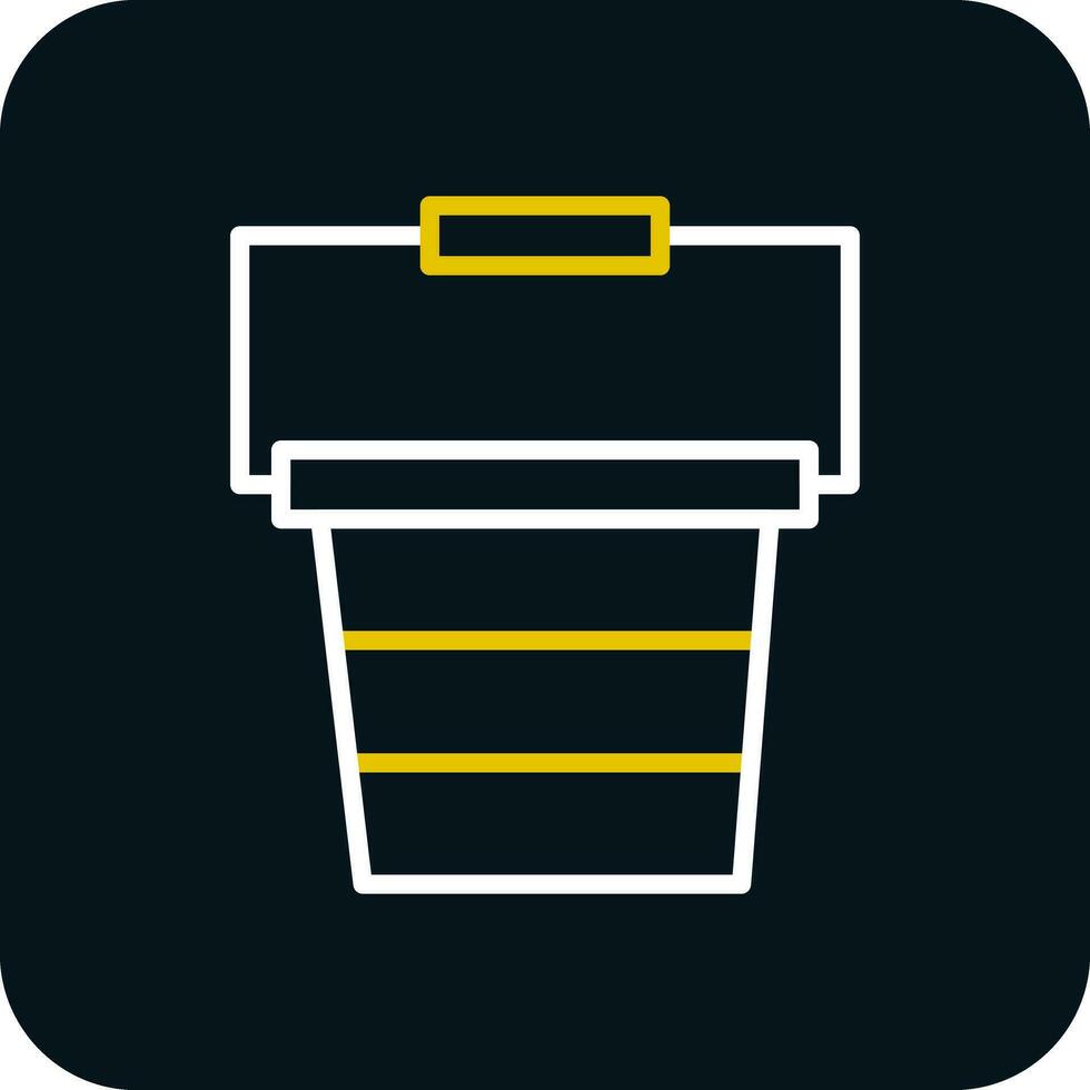 Bucket Vector Icon Design