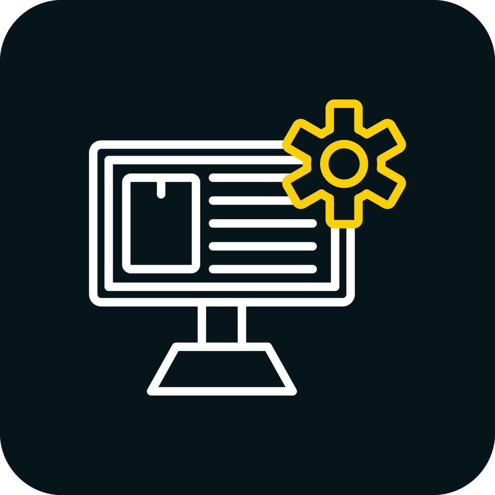 Content Management System Vector Icon Design
