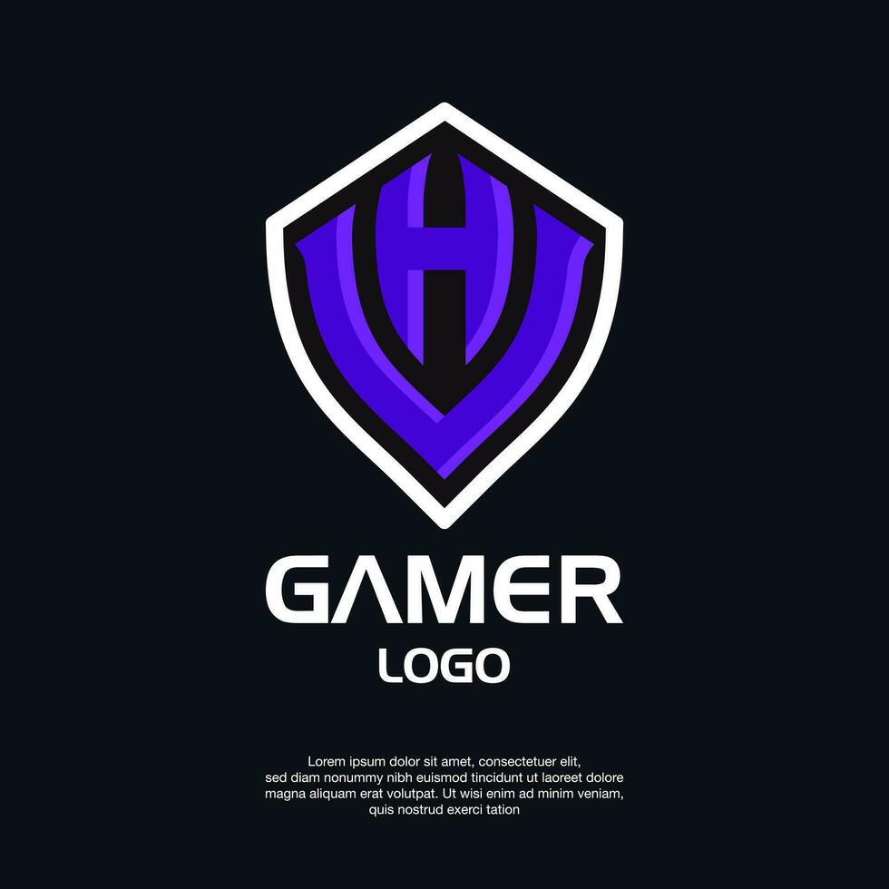VH letter initial logo concept. VH monogram logo template vector illustration.