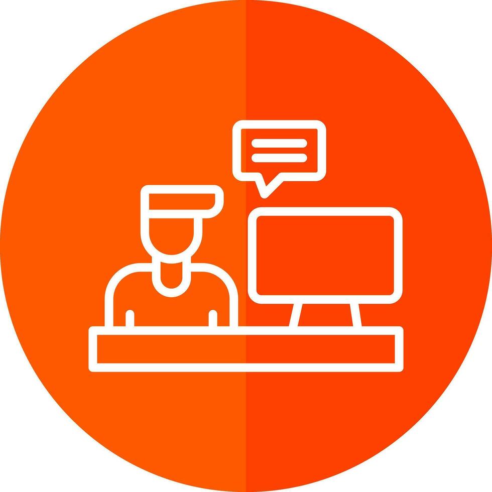 Blogger Vector Icon Design